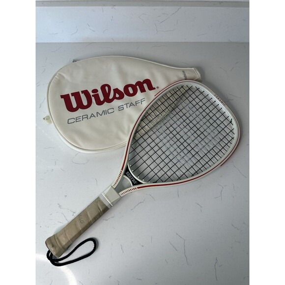 Wilson Ceramic Staff Sentra Tennis Racquet w/ Original Cover – Vintage 80s - Picture 1 of 8